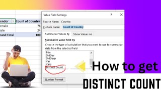 How to get distinct count in excel? #advancetipsexcel #secrettips