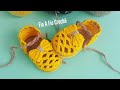Sandália de crochê Princesa - tamanho 10cm
