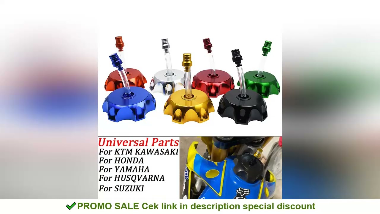 Motorcycle 50mm CNC Aluminum Racing Gas Fuel Tank Cap With Vent Cap For Yamaha Kawasaki Honda KTM Su