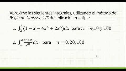Regla de simpson 1/3 en python