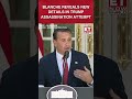 AG Blanche Reveals New Information Uncovered in Trump Assassination Attempt #shorts #blanche #trump