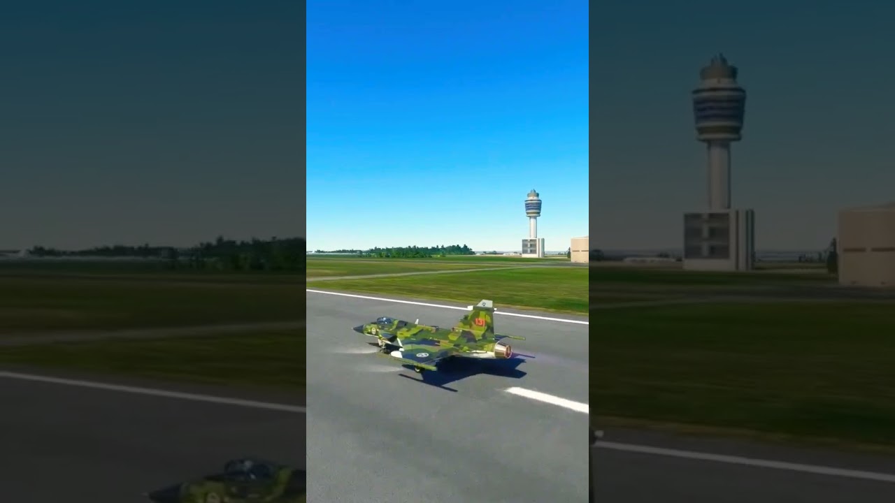 Saab JAS 39 Gripen breaking the speed of sound after takeoff ✈️ 