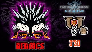 MHWorld Iceborne : MR6★ Ode to the Destruction | 3'30 | Solo Charge Blade [ Heroics ]