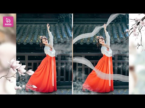 Tạo Brush Vẽ Thêm Vải Lụa Vào Ảnh Mẫu Trong Photoshop | Hẻm Đồ Họa