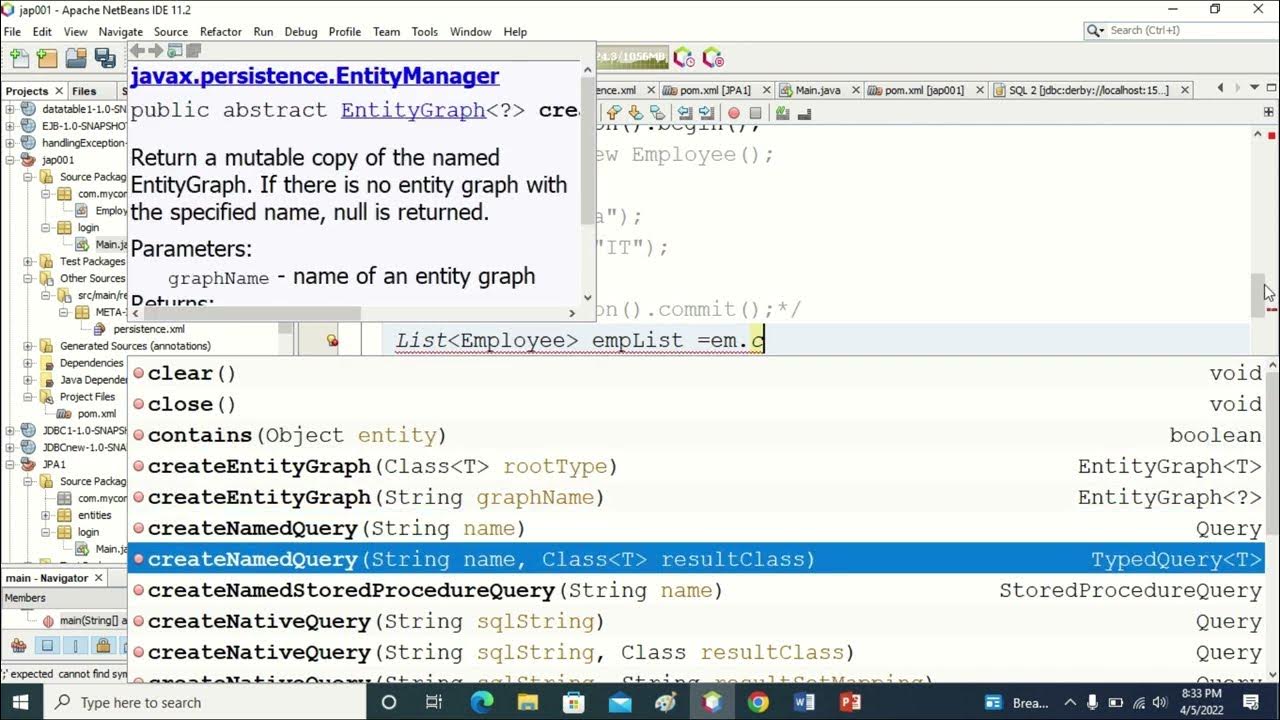 Java Persistence API (CRUD operations)||JPA - YouTube