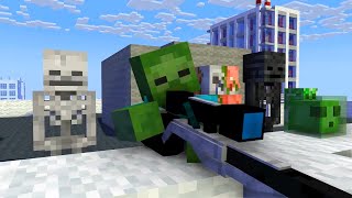 Monster School : RIP HEROBRINE BECAME HITMAN CHALLENGE NEW EPISODE - Minecraft Animation