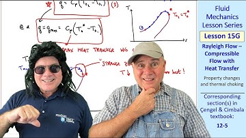 Fluid Mechanics Lesson 15G: Rayleigh Flow - Compressible Flow With Heat Transfer