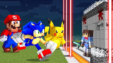 Video Games vs Security House in Minecraft