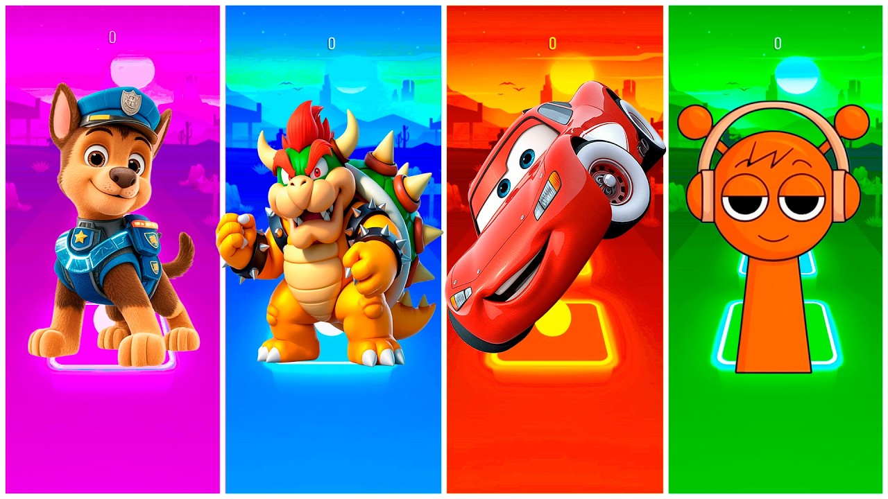 Your Favorite Cartoon Characters in a Rhythm Game!