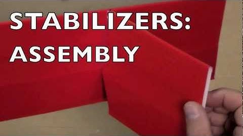 Foamboard Building Techniques: Stabilizers 3 - Assembly