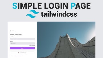 Create a login page using Tailwind CSS - ASMR