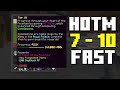 The fastest way to get heart of the mountain 7  10 hypixel skyblock glacite tunnels