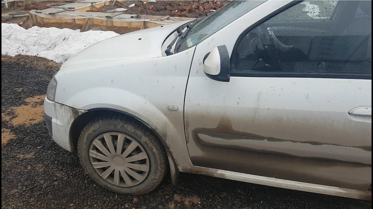 замена передних колодок и направляющих суппорта лада ларгус - YouTube