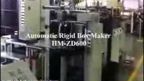 HM ZD600 Automatic rigid box machine -mobile phone box