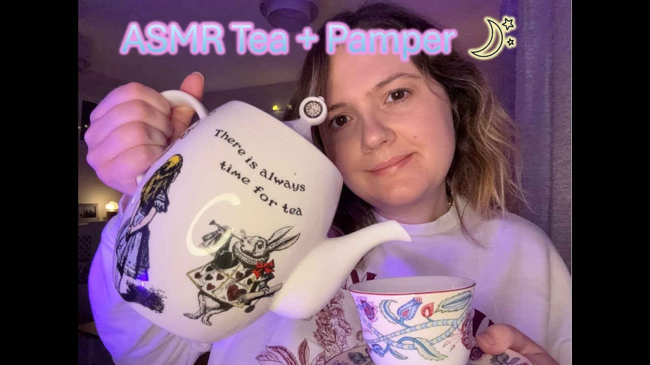 ASMR Tea & Pamper Session 🌙 Relaxing Spa for Sleep