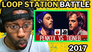 PENKYX vs TIONEB | Grand Beatbox LOOPSTATION Battle 2017 | SEMI FINAL (REACTION)