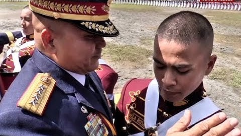 Anak ni PNP Chief Dela Rosa na si Rock, isa nang ganap na PNP cadet