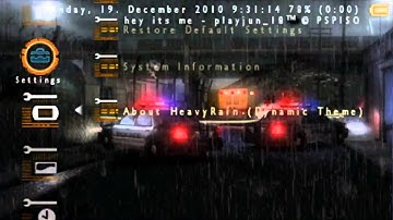 ™Heavy Rain Dynamic Theme CTF 550 (PSP)