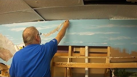 RGS BACKDROP MOUNTAIN PAINTING PART 1