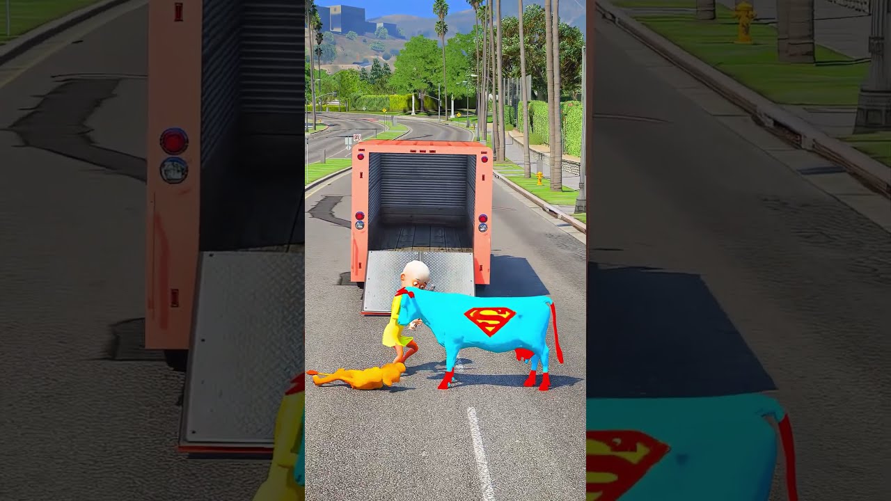GTA V LIONESS SAVING SUPER COW EP 4 Shorts