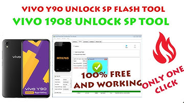 How To Unlock  Vivo Y90 1908 pin Paittern Frp Sp Flash Tool | Vivo Y90 Unlock With Sp Flash Tool