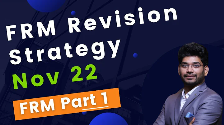 Revision Strategy for FRM Part I Nov 2022 Exam | How to revise for FRM Part I exam ?