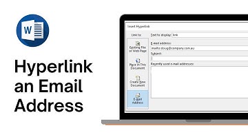MS WORD: How to Hyperlink an Email Address on Word