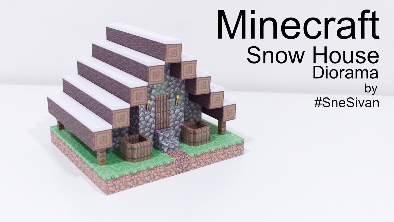 Craft Your Own Minecraft Village House Diorama with Papercraft - Beginner's  Tutorial 