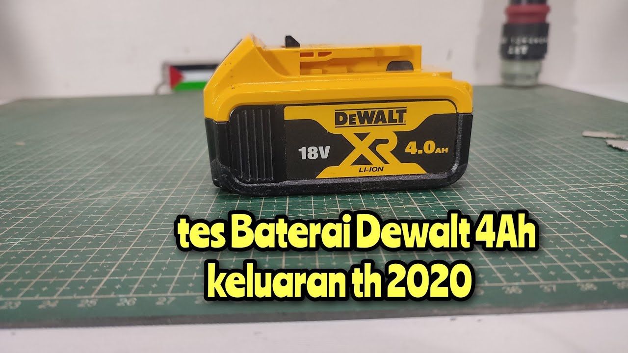 Tes Kapasitas Real Baterai Dewalt Keluaran tahun 2020 umur 6 Tahun
