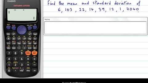 Standard Deviation of a List - Casio Calculator - Leaving Cert Project Maths - Statistics