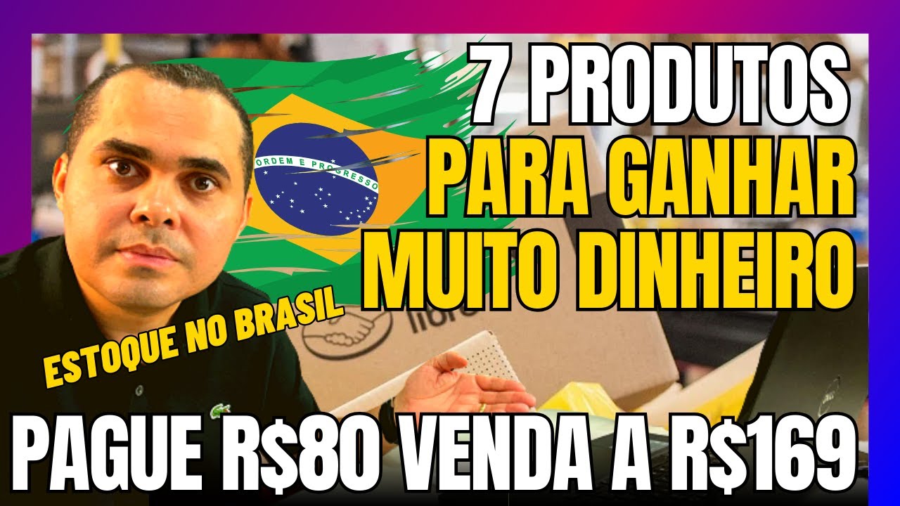7 produtos para VENDER ganhar dinheiro em 2024 FAZENDO RENDA EXTRA EM CASA! Pague R$80 venda a R$169