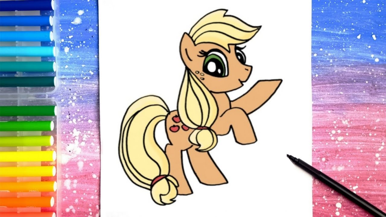 How to Draw Applejack from My Little Pony / Easy Drawing Tutorial - YouTube