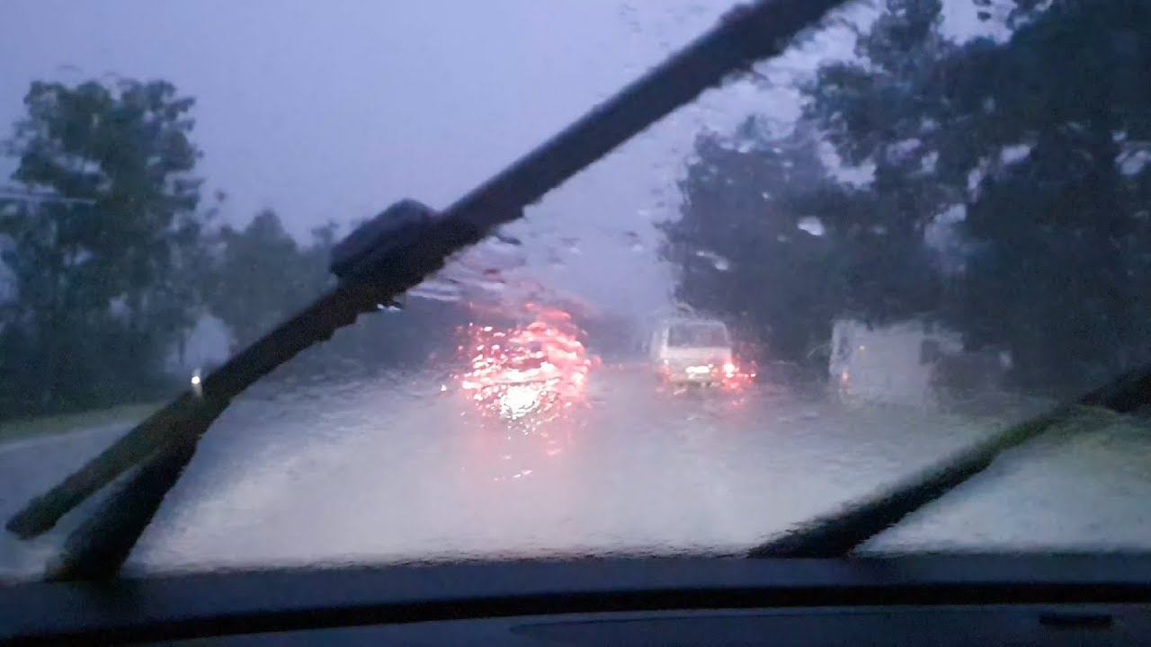 Driving Into The Most Extreme Storm And Rain I’ve Ever Driven Through ...