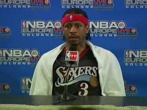 Allen Iverson Interview after NBA Europe Live Trip