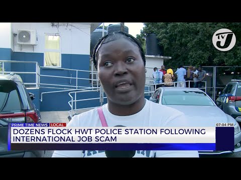 Dozens Flock HWT Police Station Following International Job Scam TVJ News