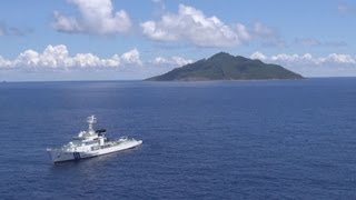 穏やかな海 巡視船が警戒 尖閣諸島、中国船は見えず