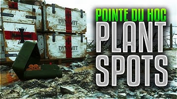 COD WW2 SnD - Best GB/Competitive Plant Spots on POINTE DU HOC