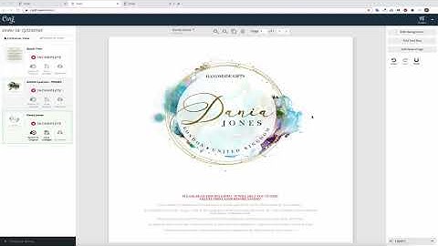 Adding & Adjusting curved text in Corjl - Papier et Rosé