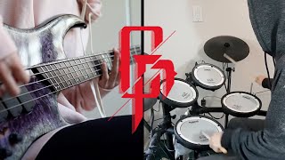 【Fire Force OP 2】coldrain - MAYDAY (ft. Ryo from Crystal Lake) | Bass \& Drum cover (ft. Taimatsu)