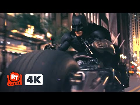 Still: Batman chases the Joker on the Bat-Pod — The Dark Knight