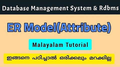 Dbms |Attributes|Calicut university|Malayalam|Calicut University BSc. CS/bca fourth semester DBMS