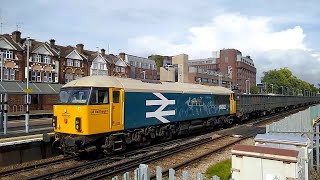 66002 Bob Tiller CM&EE, 4Y19 Mountfield Sidings to Southampton Western Docks at Woking on 06/09/22