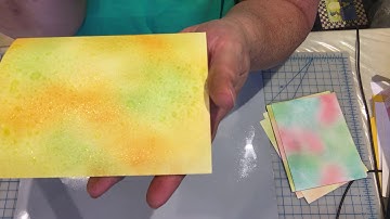 Water Coloring Tutorial PART 1: Creating Water Color Backgrounds with Distress ink