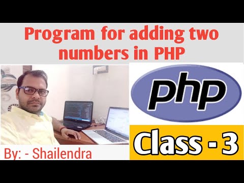 Program for adding two numbers in php | php me 2 numbers ko add karne ka program | CodingSeekho
