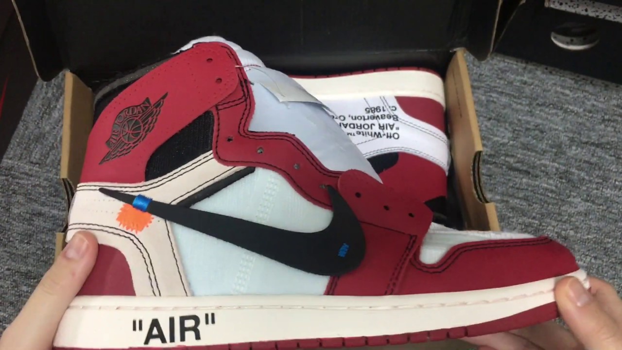 Air Jordan 1 Chicago X OFF WHITE THE 10 AA3834 101 - YouTube