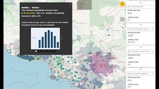 Power BI Dynamics NAV Customers on ArcGIS map with driving accessibility 30 min