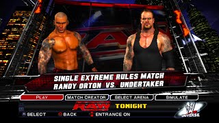 WWE SMACKDOWN VS RAW 2011 PS 3 EMULATOR RANDY ORTON VS UNDERTAKER HD