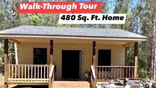 DIY Tiny Home Build Tour🏡 Plus Firepit and Shipping Container.