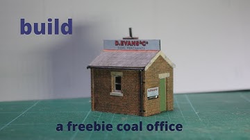 My model railway build 33. Part 1 of the Scalescenes free coal office download build.