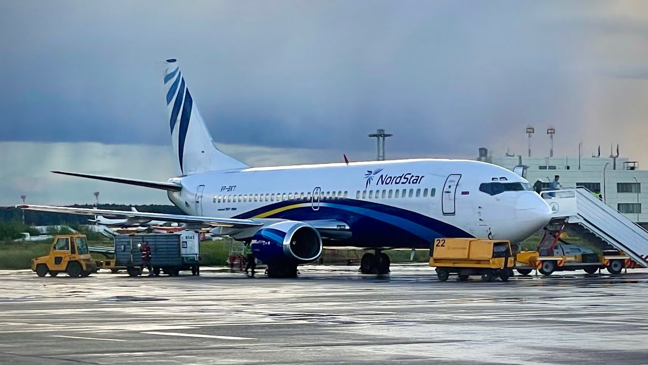 Boeing 737-300 | NordStar Airlines | Минеральные Воды (MRV) — Москва (DME) | Отчёт о поездке | 4K